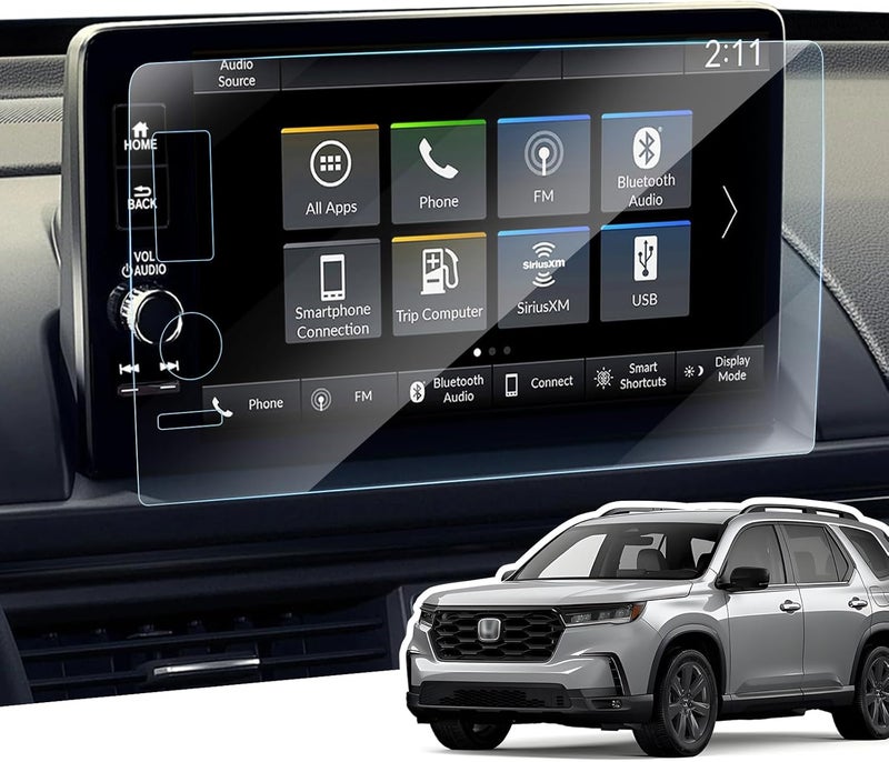 LANGBEAN Anti-Glare Matte 9-Inch Screen Protector for 2023-2025 Honda Pilot (EX-L/Elite/TrailSport/Touring/Black Edition) Infotainment Touchscreen, 9H Tempered Glass/Anti-Fingerprint 2024 2025 Pilot Accessories - Image 1
